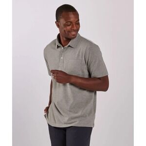 Mens Gray Pique Polo Size Large Boxercraft‎
